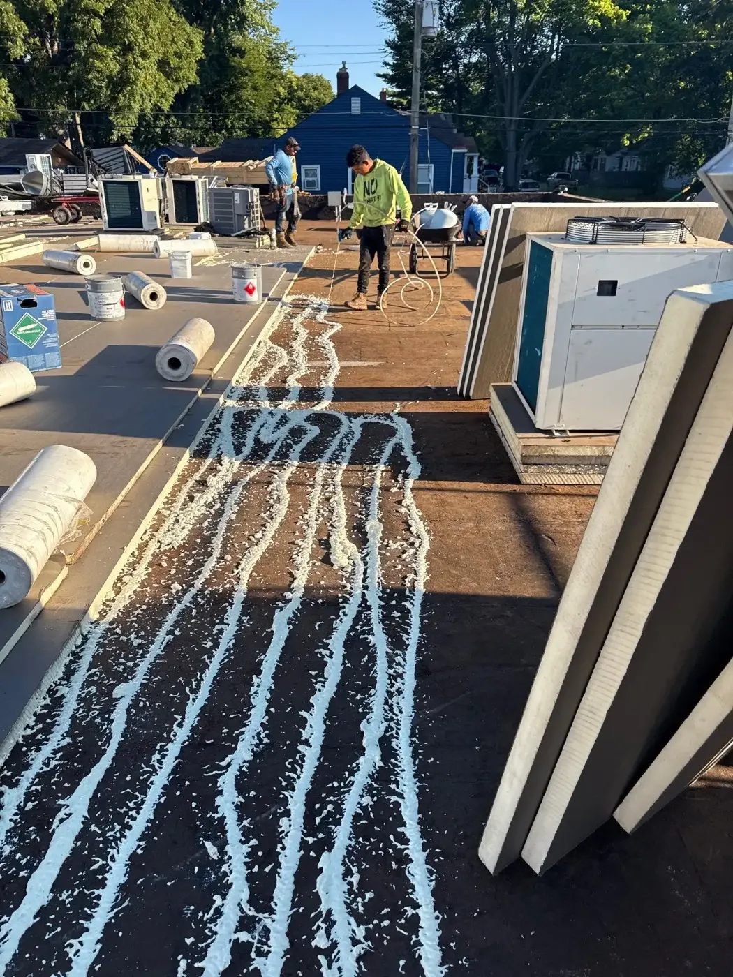 Flashing and seam work in Avon